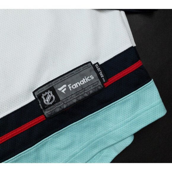 Seattle Kraken Hockey Jersey Men's 2XL Fanatics Breakaway Giordano #5 White Away - Picture 7 of 16